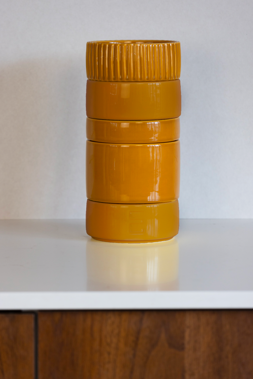 Ring Medium Stripes Curry